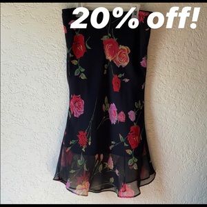 Vintage 90s Floral Pencil Skirt